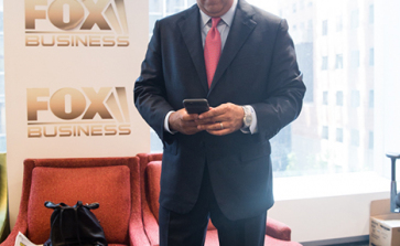 Here I am in the Fox Business Network’s After the Bell green room right before my interview.