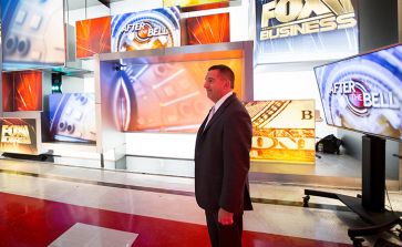 All smiles before taking my seat on Fox Business News' After the Bell.