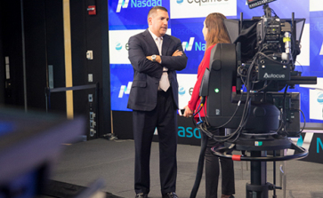 It’s a wrap, folks! Enjoying some off-cam conversations with Silvia Davi of Equities Magazine in New York.