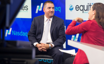 At the Nasdaq MarketSite studios in New York talking to Silvia Davi about the current global M&A activity and the challenges facing it.