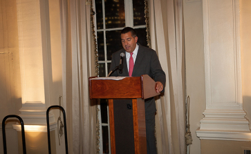 Here I am introducing our Youth INC Outstanding Young Professional awardee at the Yale Club, New York City.