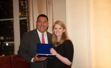 Honored to have presented the Outstanding Young Professional Award to Dodie Gildart of Goldman Sachs during the Youth INC 8th Annual Chips for Change Fundraiser in New York City.