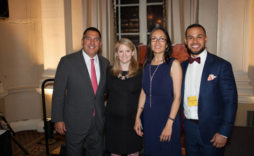 With the Outstanding Young Professional awardee, Dodie Gildart, Youth INC’s Rehanna Farrell and Brandon Espinosa.